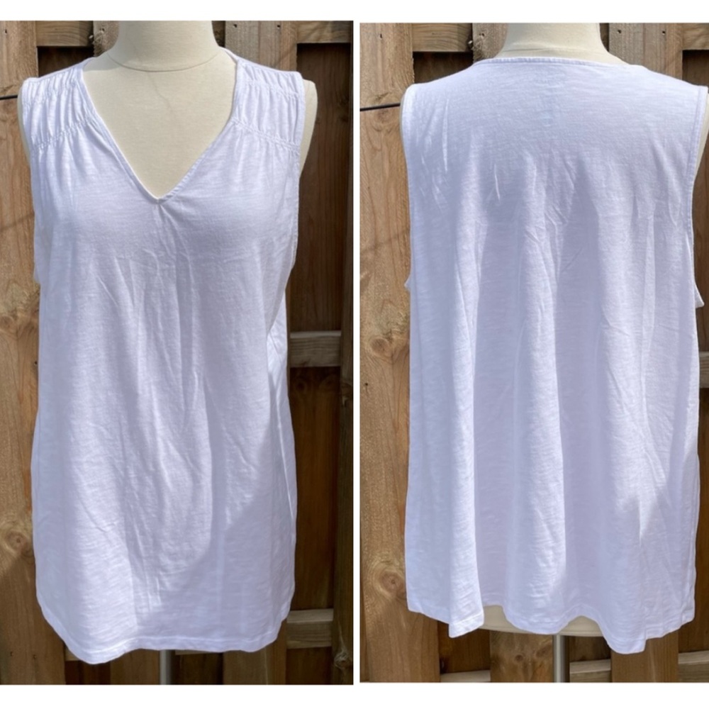 Croft & Borrow White Dressy Tank XXL